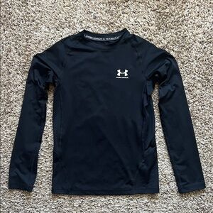 Under Armour Black HeatGear Crewneck Training Shirt